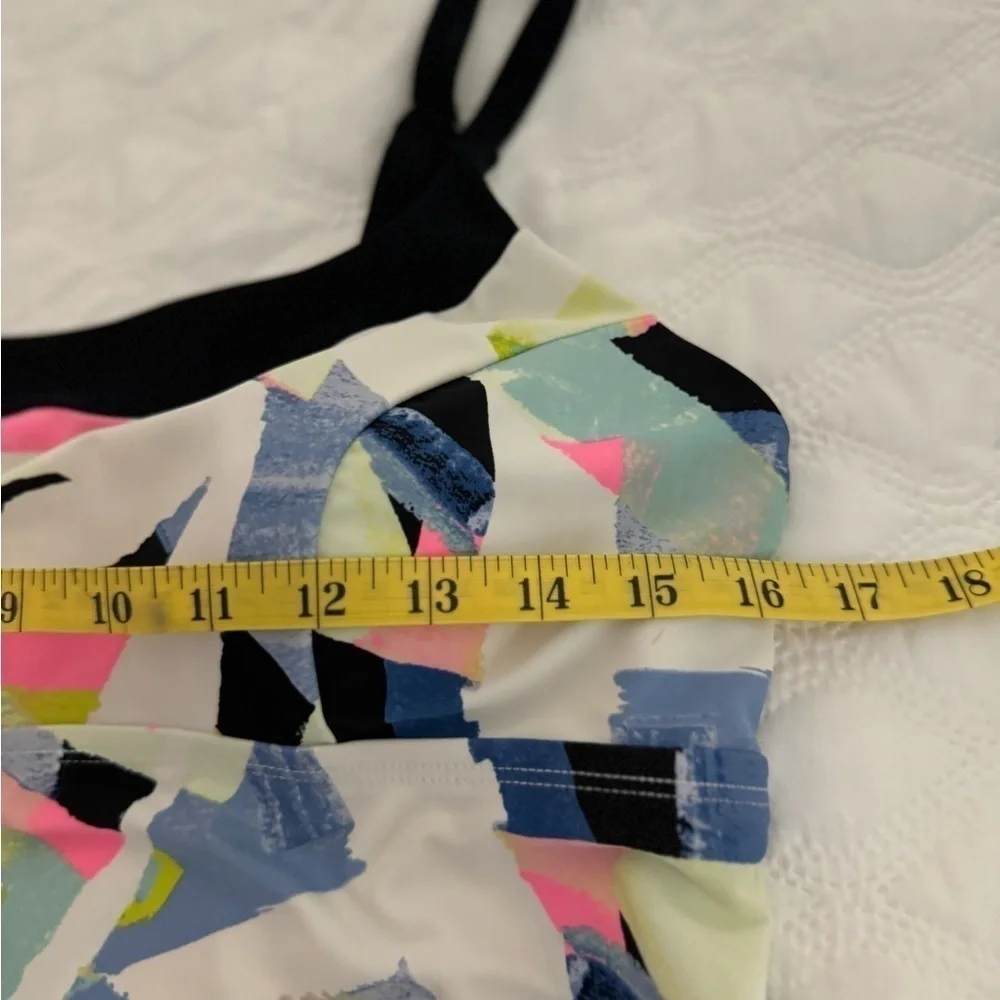 Zelos Geometric shapes Tankini Top M
